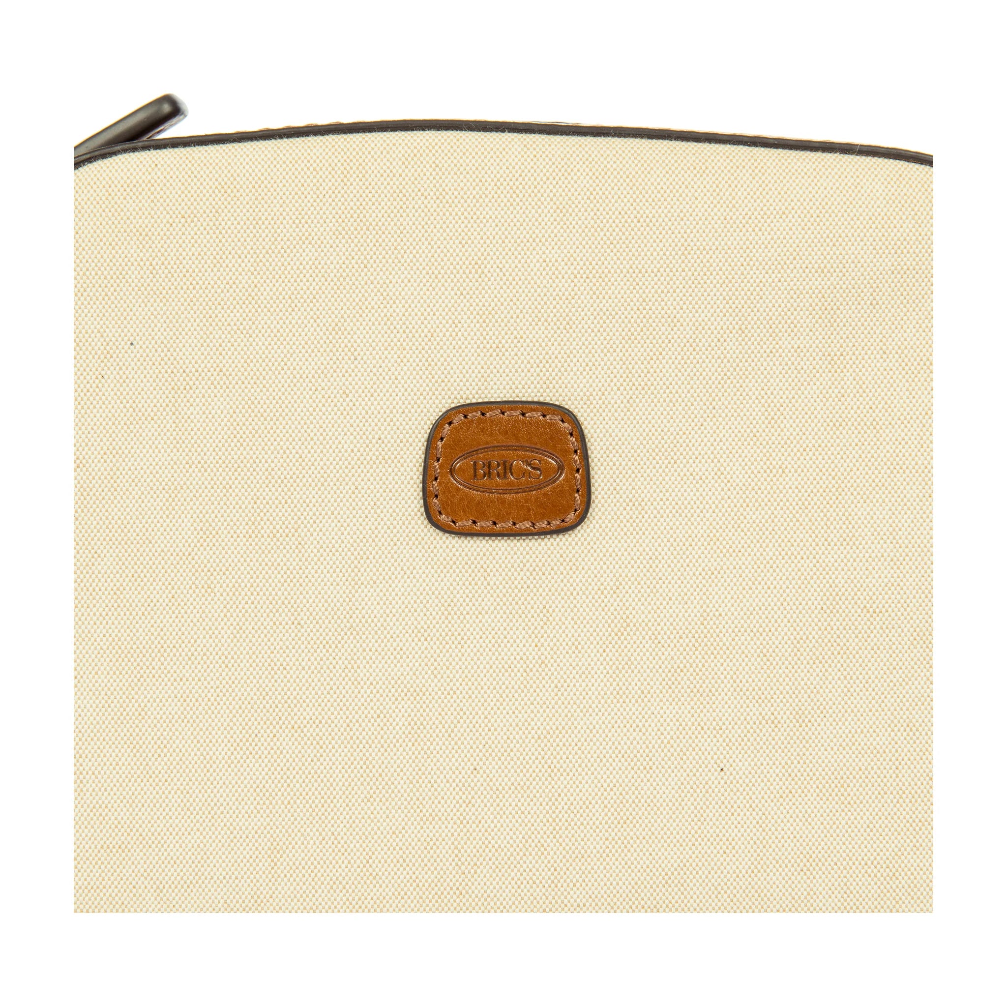 Dettaglio finiture e hardware di Bric's Volterra Trama Borsa A Tracolla Piccola Volterra Trama - Cappuccino
