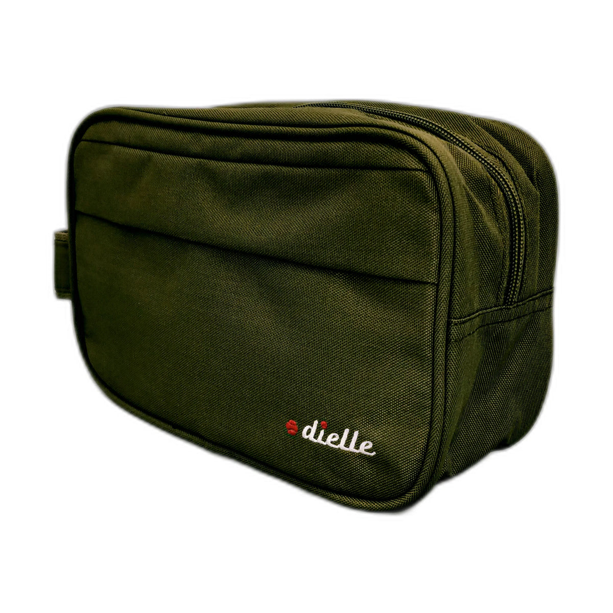 Vista di tre quarti di Dielle Resiliente Necessaire - Verde