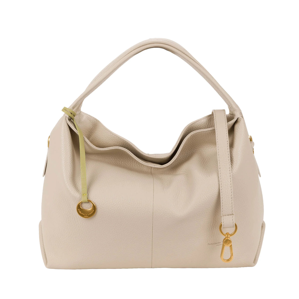 Vista frontale di Pelletteria Veneta Borsa A Mano - Beige