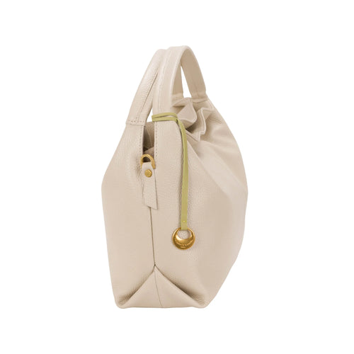 Dettaglio laterale e fondo di Pelletteria Veneta Borsa A Mano - Beige