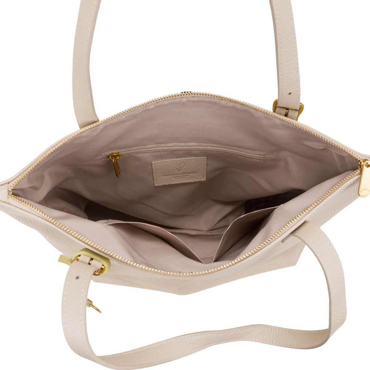 Organizzazione interna e scomparti di Pelletteria Veneta Shopper - Beige