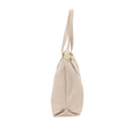 Dettaglio laterale e fondo di Pelletteria Veneta Shopper - Beige