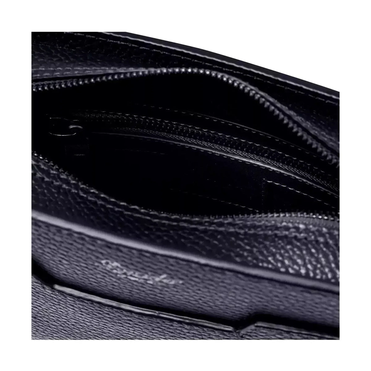 Organizzazione interna e scomparti di Pineider Bottalato Crossbody Odette Collezione Bottalato - Blu Tirreno