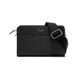 Dettaglio laterale e fondo di Pineider Bottalato Crossbody Odette Collezione Bottalato - Nero