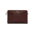 Vista di tre quarti di Pineider Bottalato Crossbody Odette Collezione Bottalato - Rum