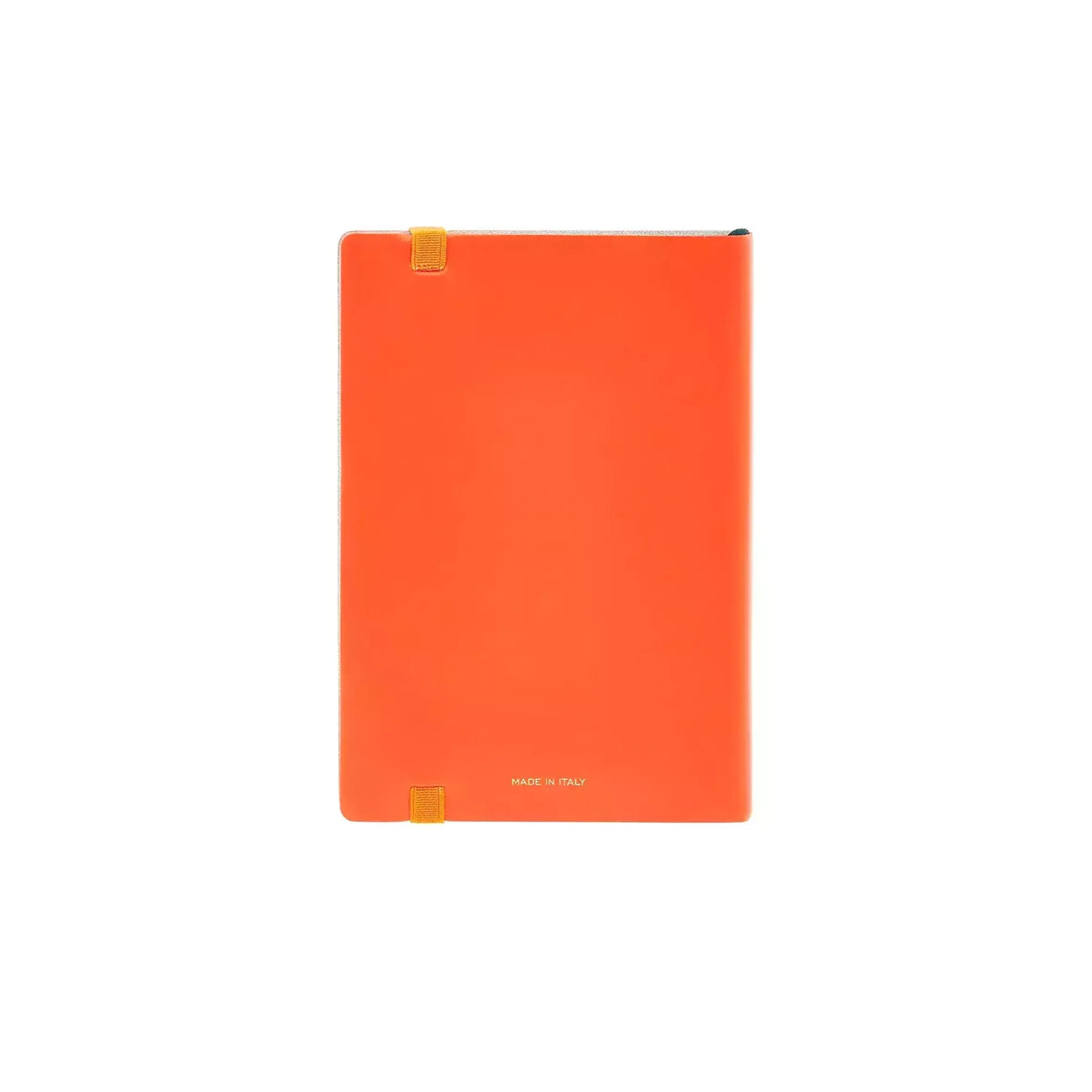 Dettaglio laterale e fondo di Pineider Classic Notebook Classic Senza Righe - Arancio