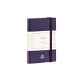 Vista di tre quarti di Pineider Classic Notebook Classic Senza Righe - Bluette
