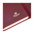 Dettaglio finiture e hardware di Pineider Classic Notebook Classic Senza Righe - Bordeaux