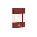 Vista di tre quarti di Pineider Classic Notebook Classic Senza Righe - Bordeaux