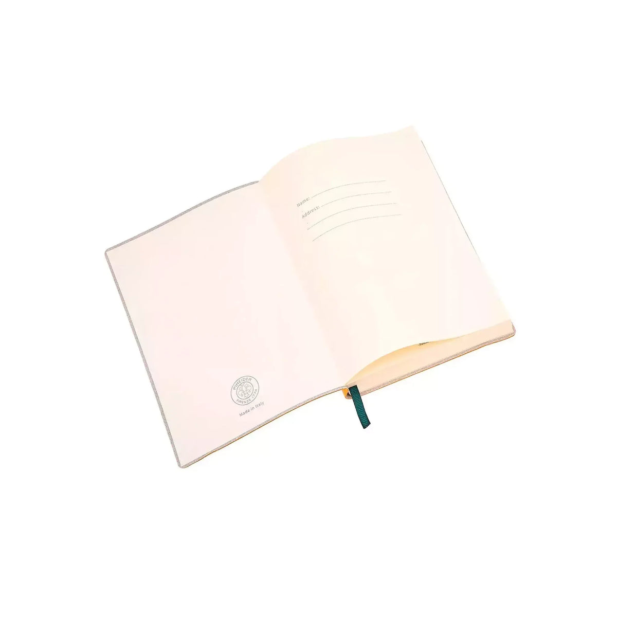 Organizzazione interna e scomparti di Pineider Classic Notebook Classic Senza Righe - Giallo