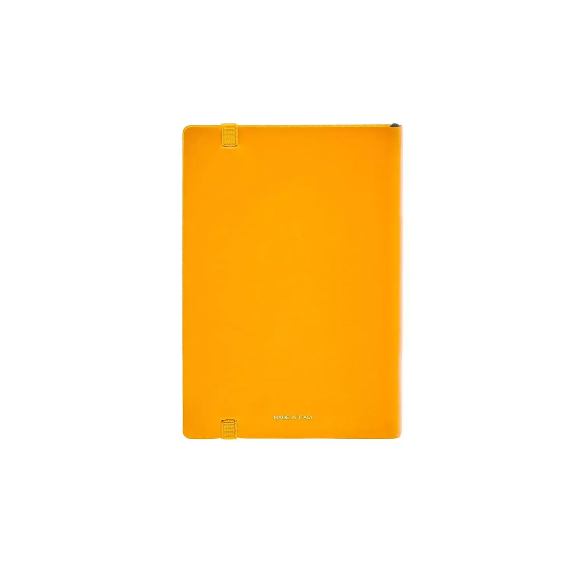 Dettaglio laterale e fondo di Pineider Classic Notebook Classic Senza Righe - Giallo