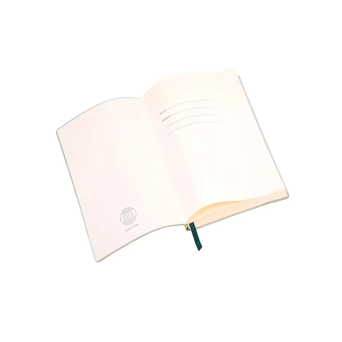 Organizzazione interna e scomparti di Pineider Classic Notebook Classic Senza Righe - Lime