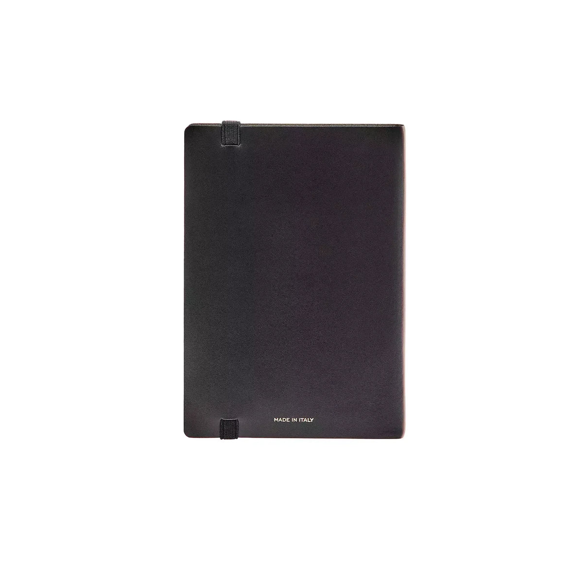 Dettaglio laterale e fondo di Pineider Classic Notebook Classic Senza Righe - Nero