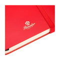 Dettaglio finiture e hardware di Pineider Classic Notebook Classic Senza Righe - Rosso Fuoco