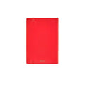 Dettaglio laterale e fondo di Pineider Classic Notebook Classic Senza Righe - Rosso Fuoco