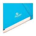Dettaglio finiture e hardware di Pineider Classic Notebook Classic Senza Righe - Turchese