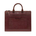Vista principale di Pineider Mini Franzi Slim Briefcase In Mini Franzi - Rum