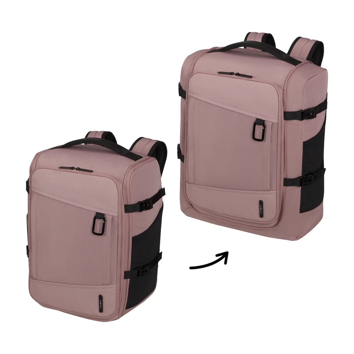 Elementi e accessori inclusi in Samsonite 2Fit Zaino - Antique Pink