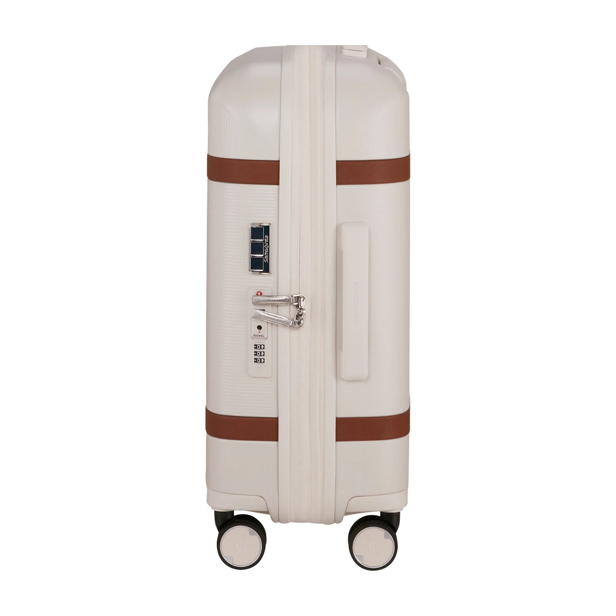Dettaglio laterale e fondo di Samsonite Image Trolley ( Ruote) Bagaglio A Mano - Ivory
