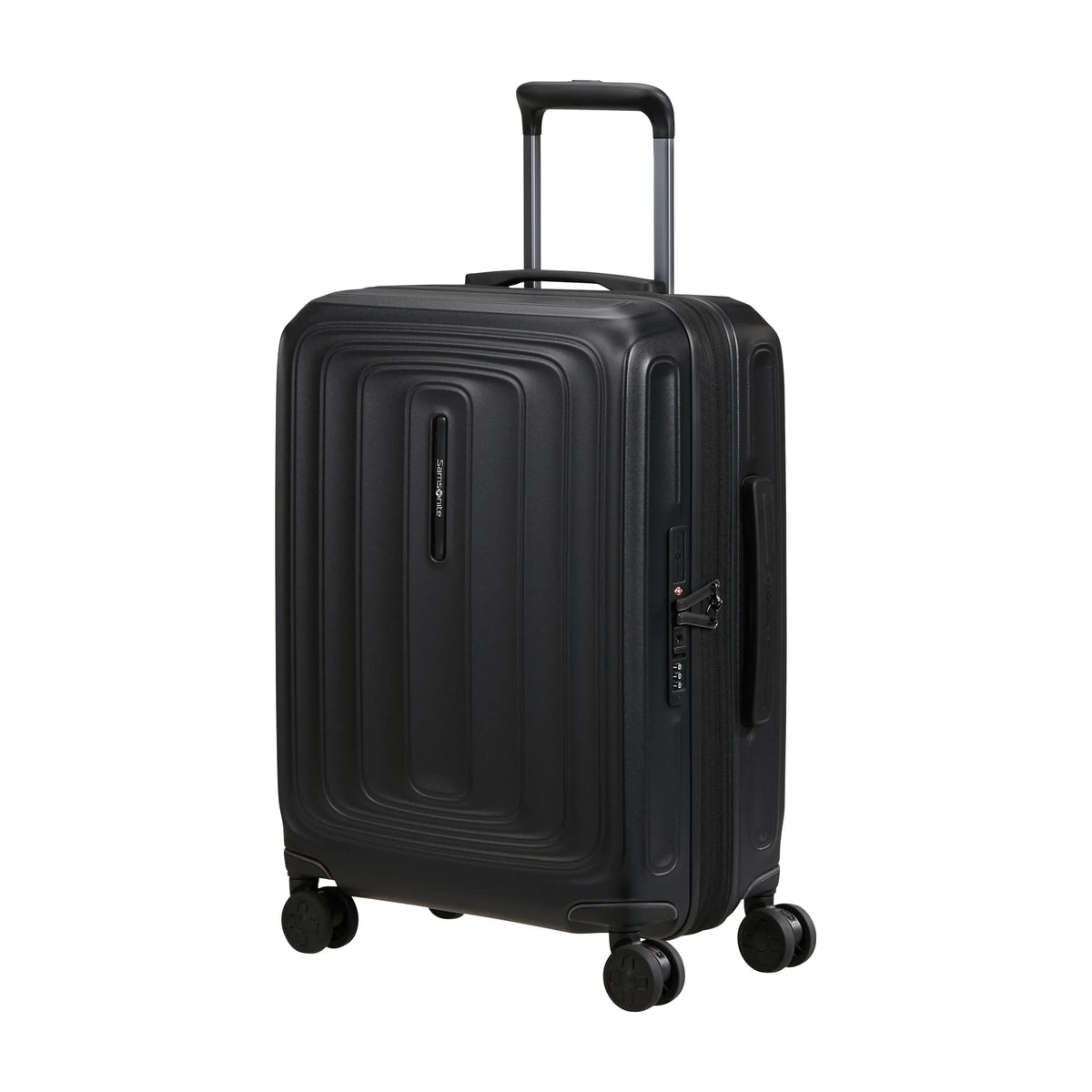 Vista di tre quarti di Samsonite 2Wander Trolley (4 Ruote) - Matt Graphite