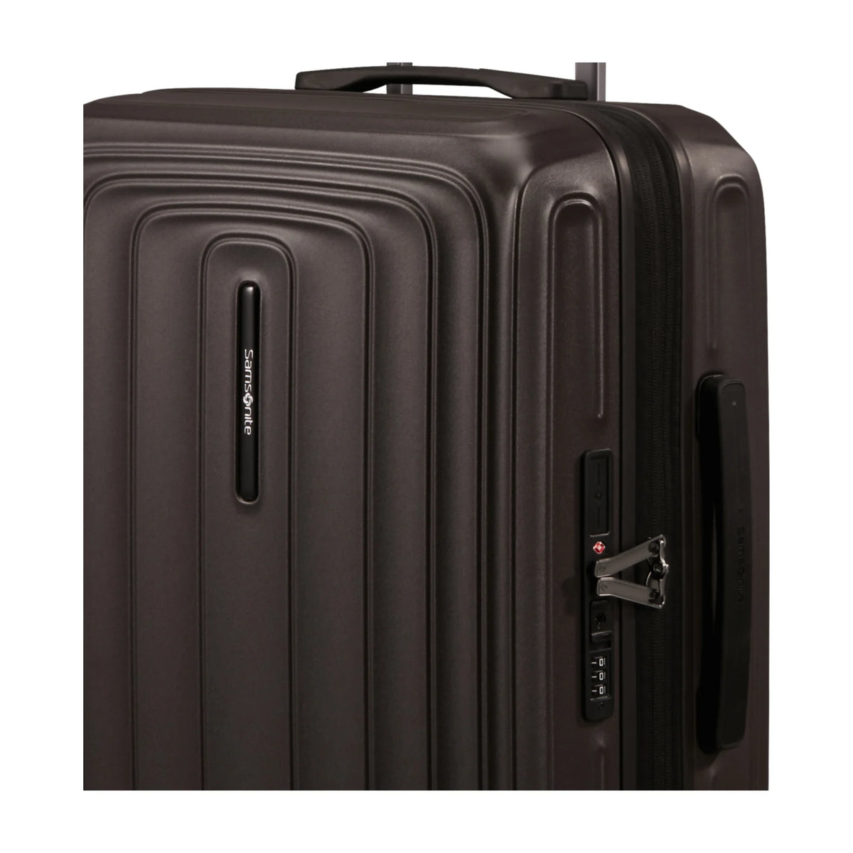 Dettaglio finiture e hardware di Samsonite 2Wander Trolley (4 Ruote) - Matt Brown