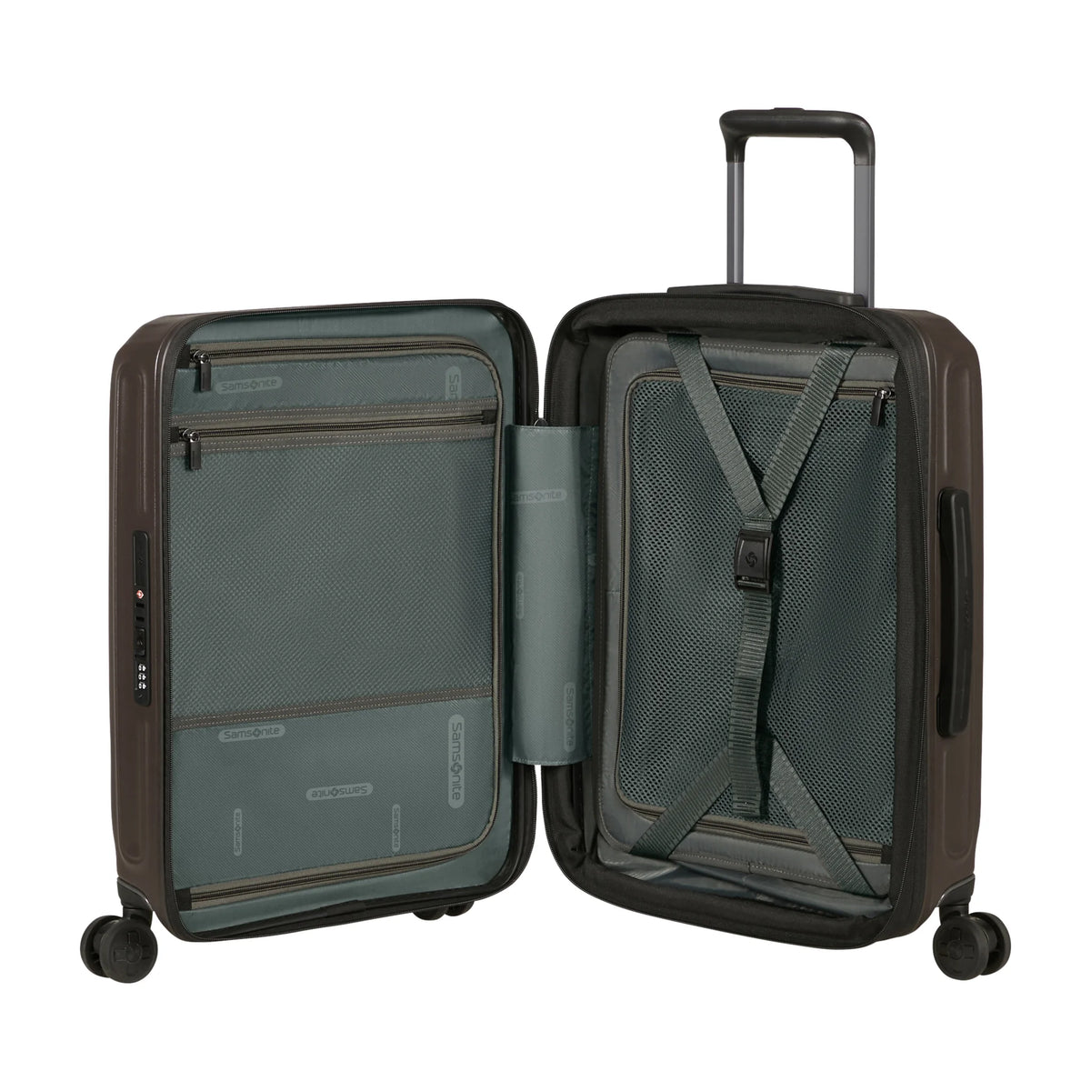Organizzazione interna e scomparti di Samsonite 2Wander Trolley (4 Ruote) - Matt Brown