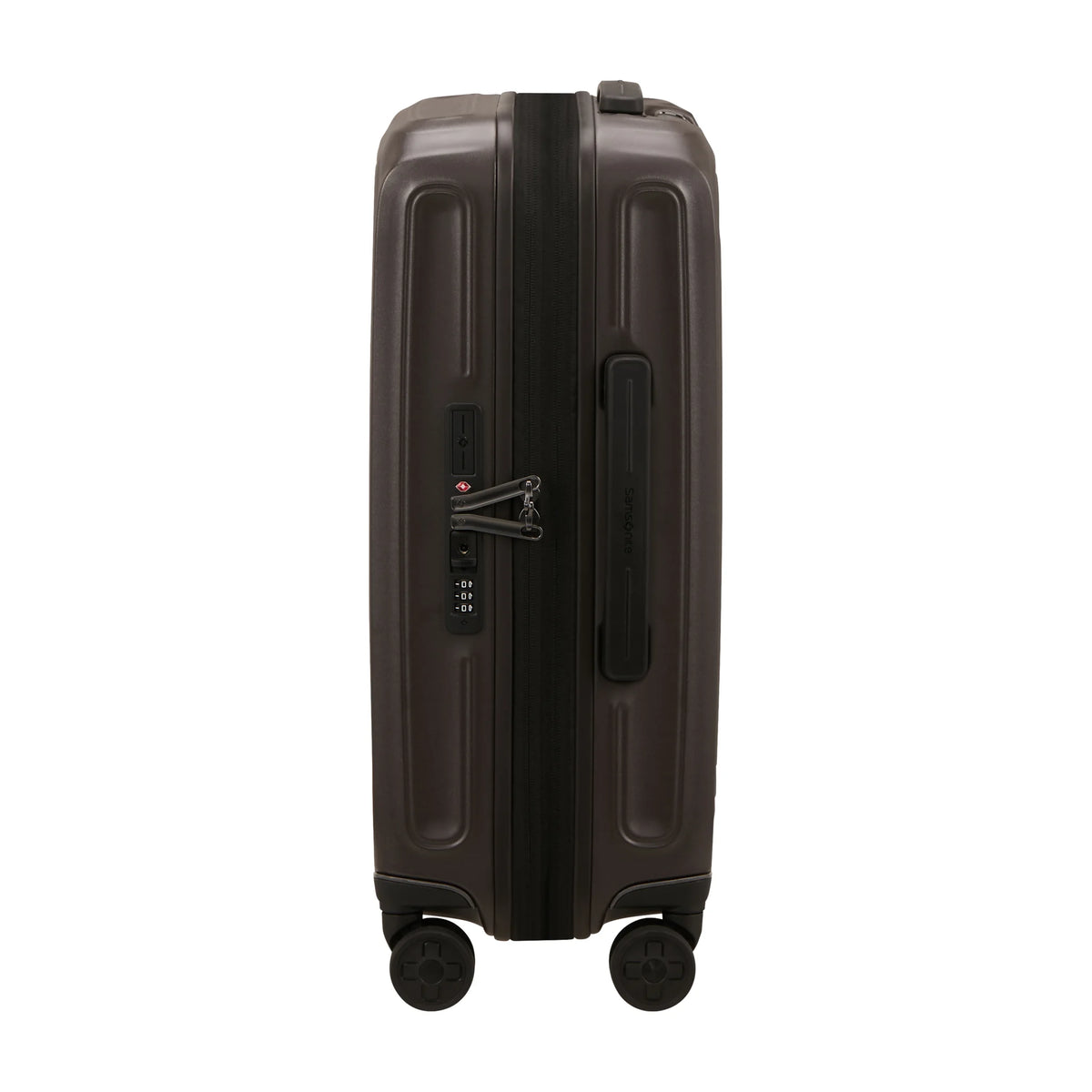 Dettaglio laterale e fondo di Samsonite 2Wander Trolley (4 Ruote) - Matt Brown