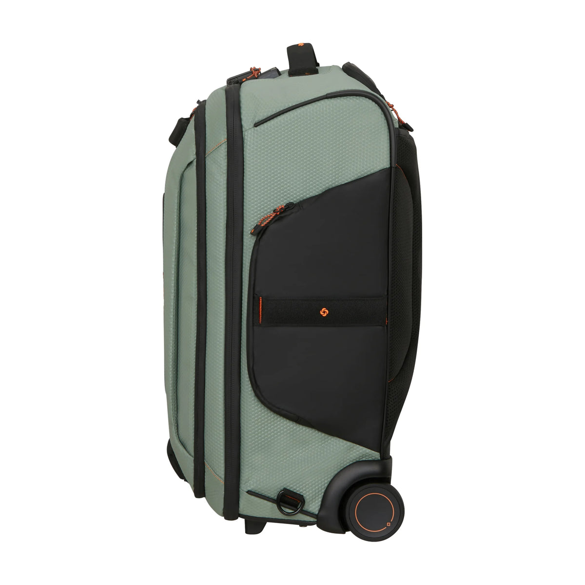 Dettaglio laterale e fondo di Samsonite Ecodiver Borsone Con Ruote Bagaglio A Mano - Light Sage