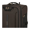 Dettaglio finiture e hardware di Samsonite Ecodiver Borsone Con Ruote Bagaglio A Mano - Coffee Bean