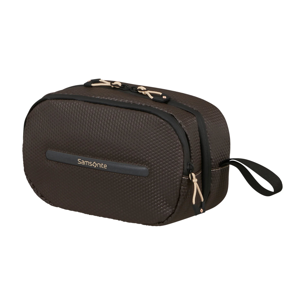 Vista di tre quarti di Samsonite Ecodiver Necessaire - Coffee Bean