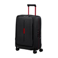 Vista di tre quarti di Samsonite Essens Trolley (4 Ruote) - Charcoal/Red