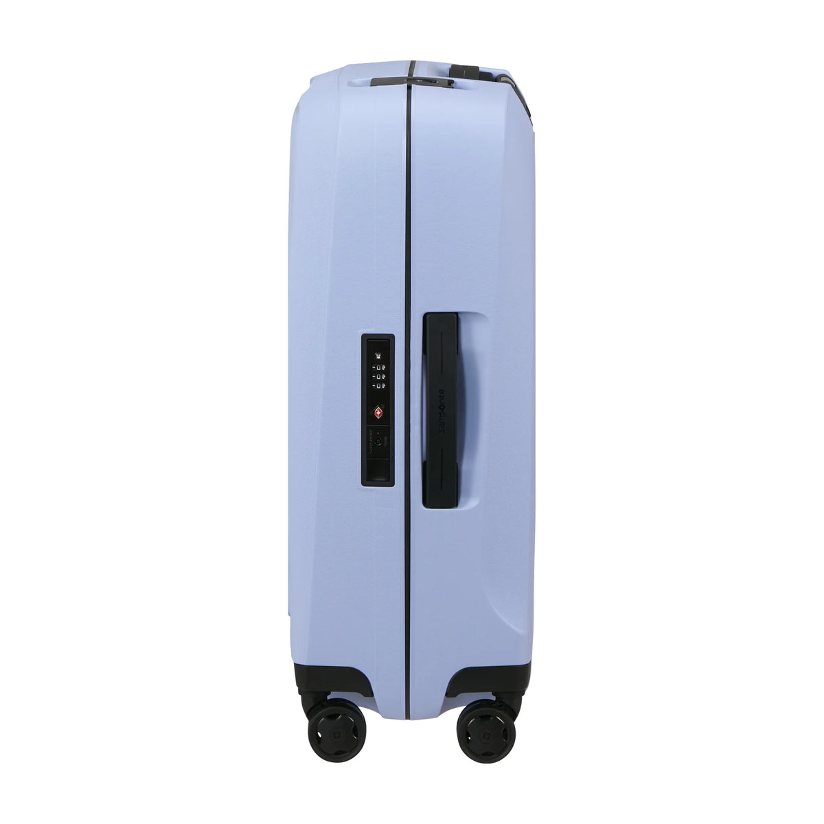 Dettaglio laterale e fondo di Samsonite Essens Trolley (4 Ruote) - Lavanda