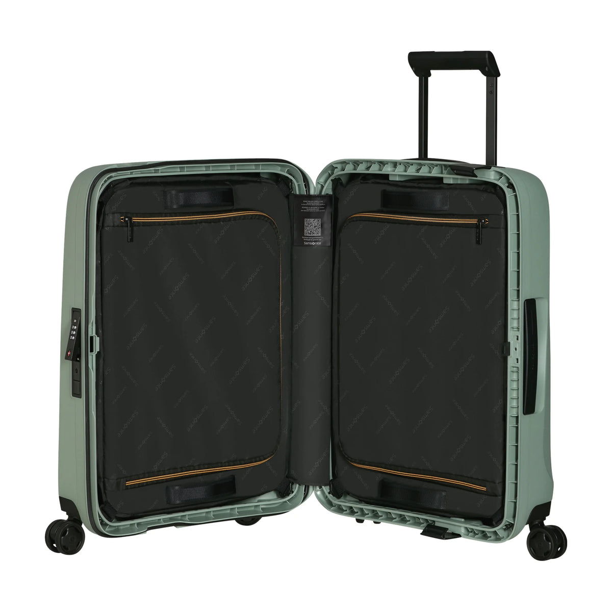 Organizzazione interna e scomparti di Samsonite Essens Trolley (4 Ruote) - Sage
