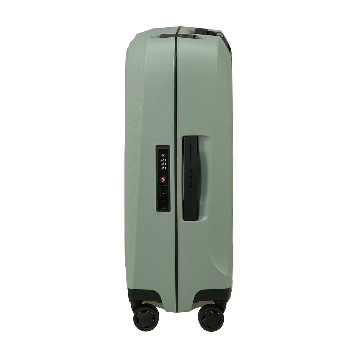 Dettaglio laterale e fondo di Samsonite Essens Trolley (4 Ruote) - Sage