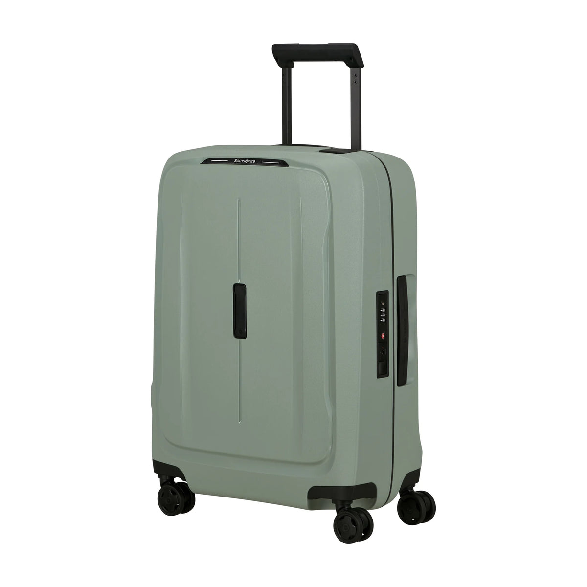 Vista di tre quarti di Samsonite Essens Trolley (4 Ruote) - Sage