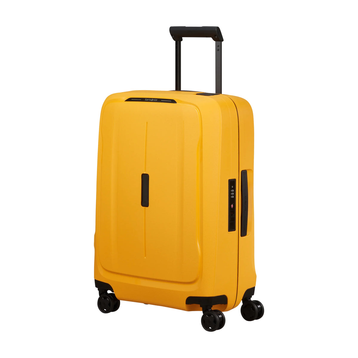 Vista di tre quarti di Samsonite Essens Trolley (4 Ruote) - Radiant Yellow