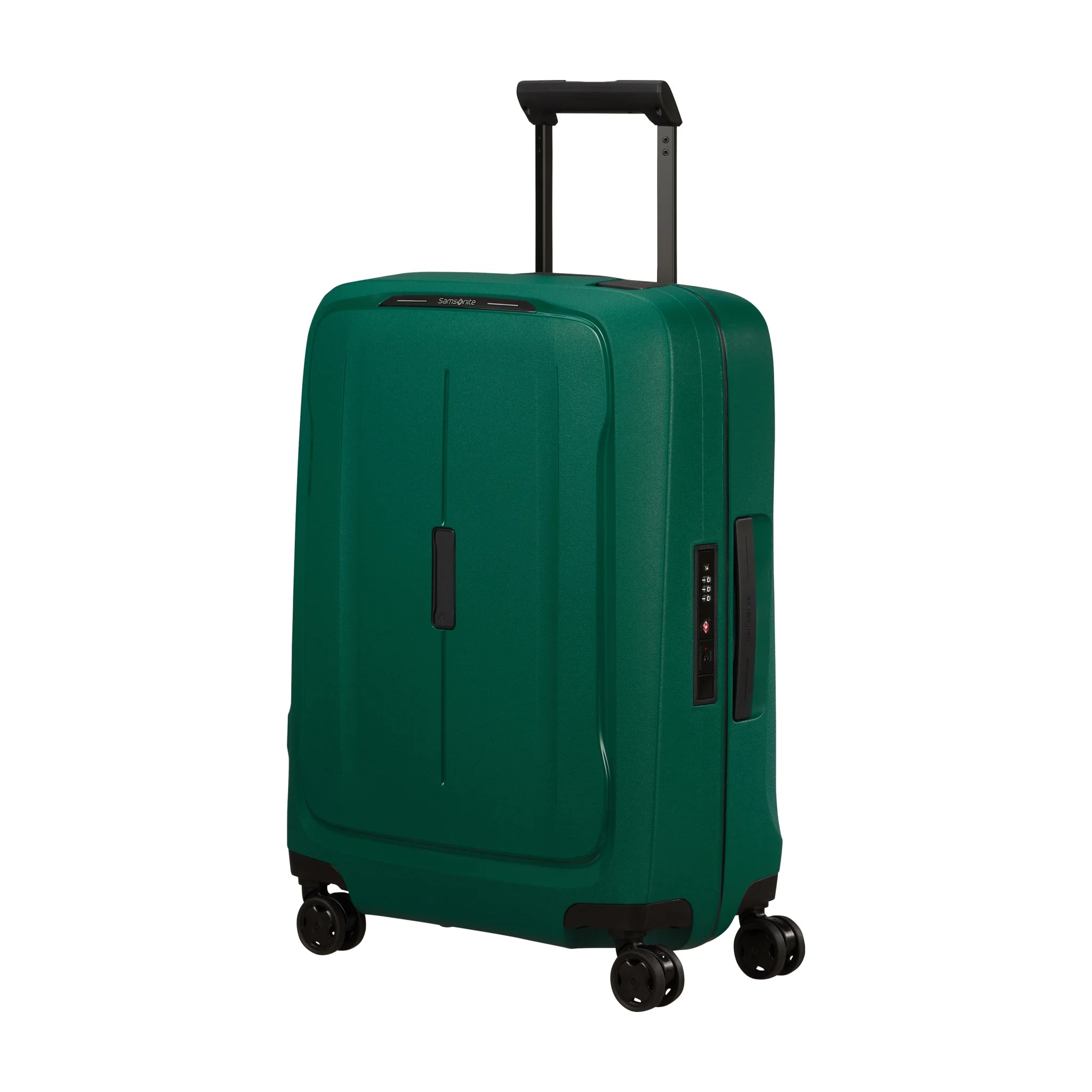 Vista di tre quarti di Samsonite Essens Trolley (4 Ruote) - Alpine Green
