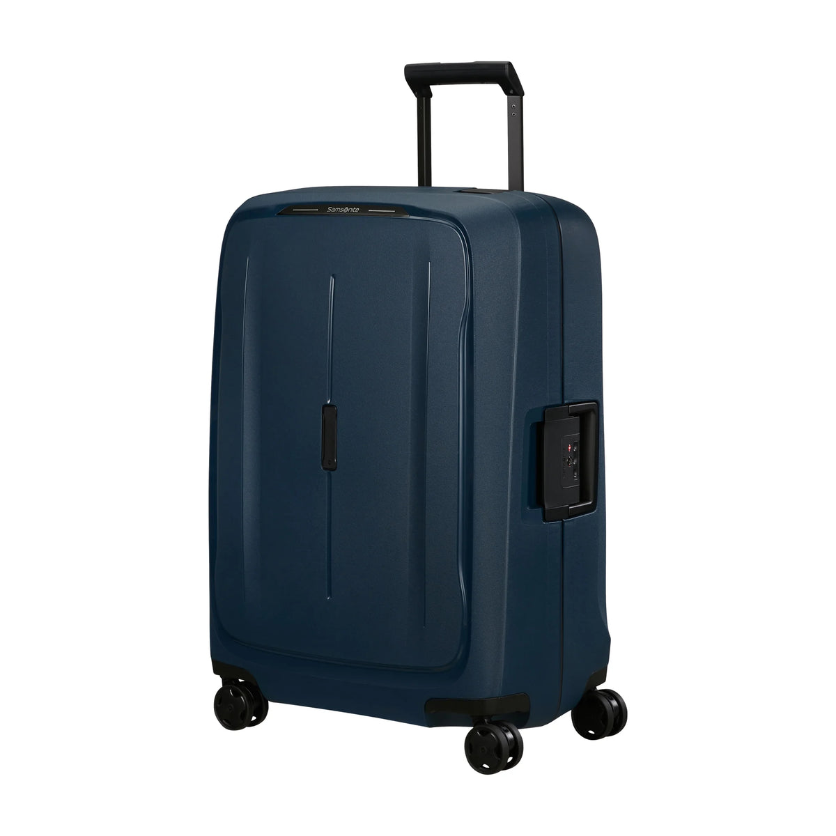 Vista di tre quarti di Samsonite Essens Trolley (4 Ruote) - Midnight Blue