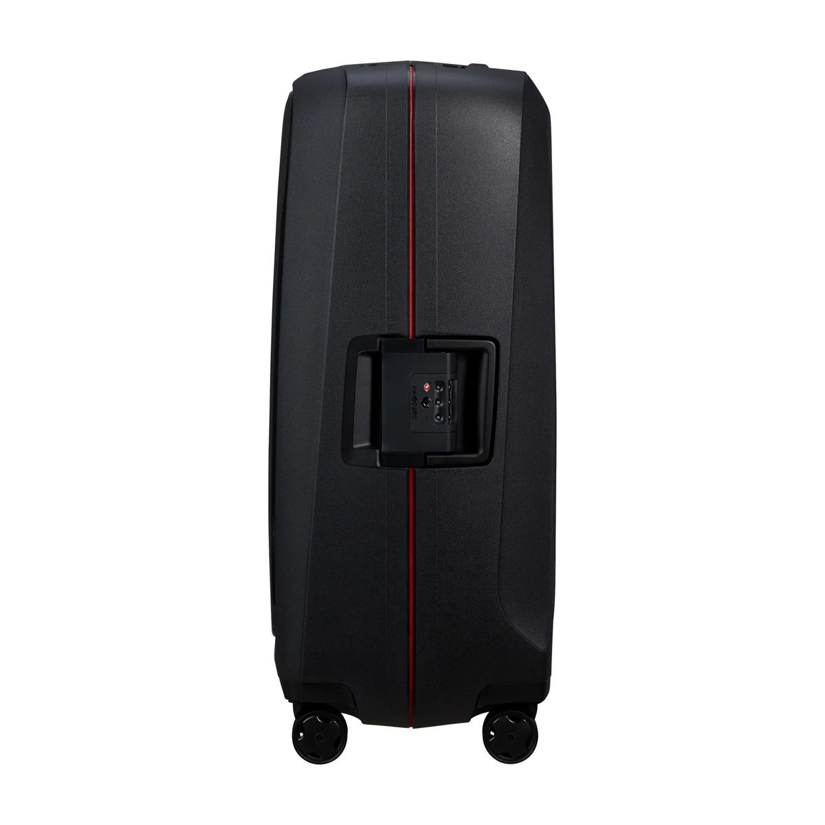 Dettaglio laterale e fondo di Samsonite Essens Trolley (4 Ruote) - Charcoal/Red