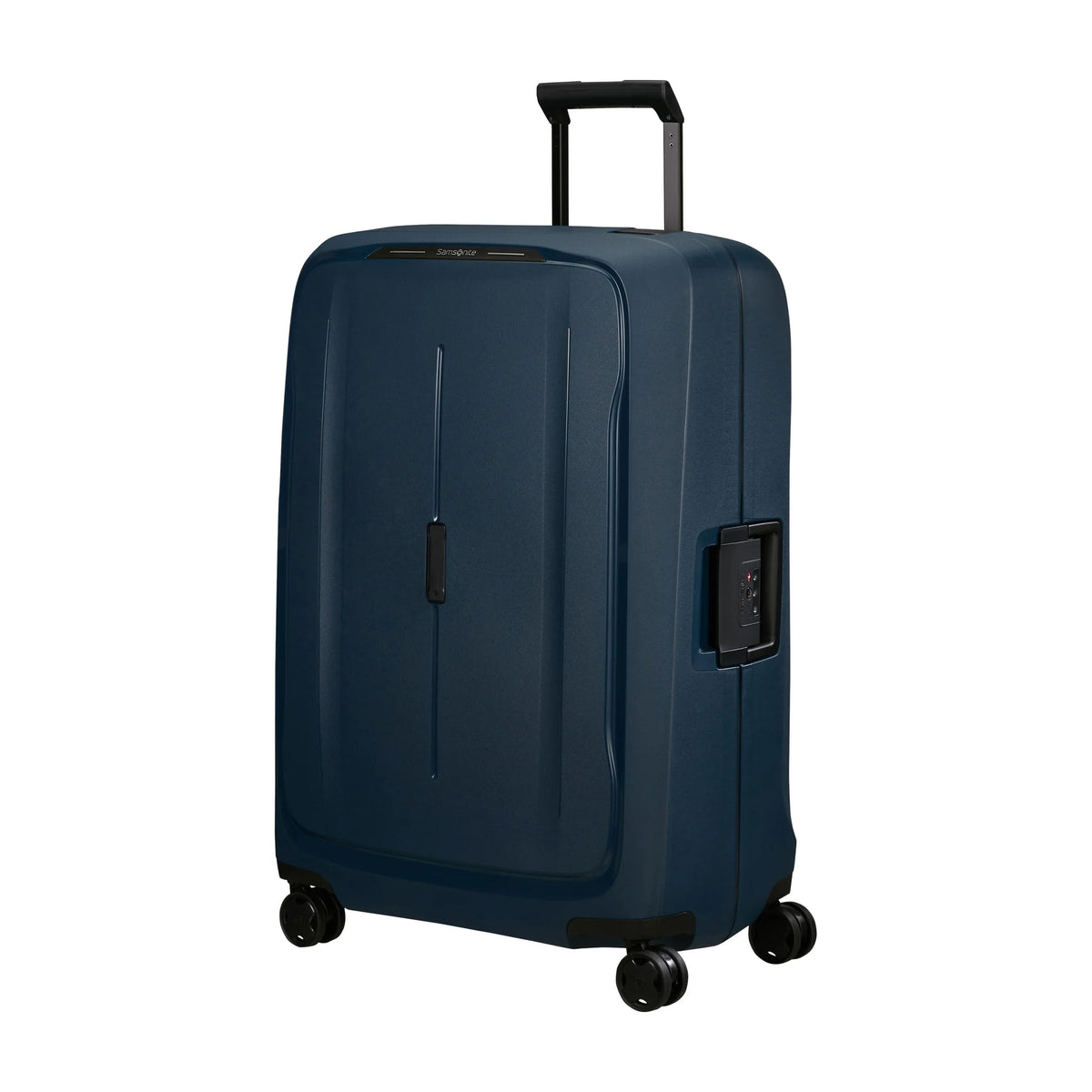 Vista di tre quarti di Samsonite Essens Trolley (4 Ruote) - Midnight Blue