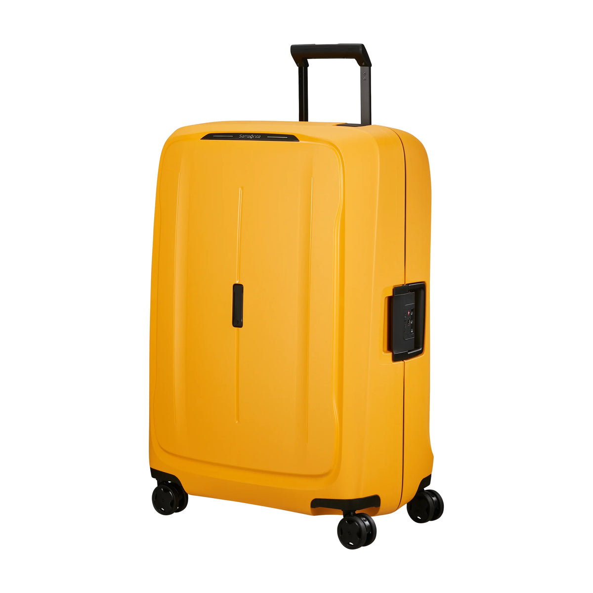 Vista di tre quarti di Samsonite Essens Trolley (4 Ruote) - Radiant Yellow