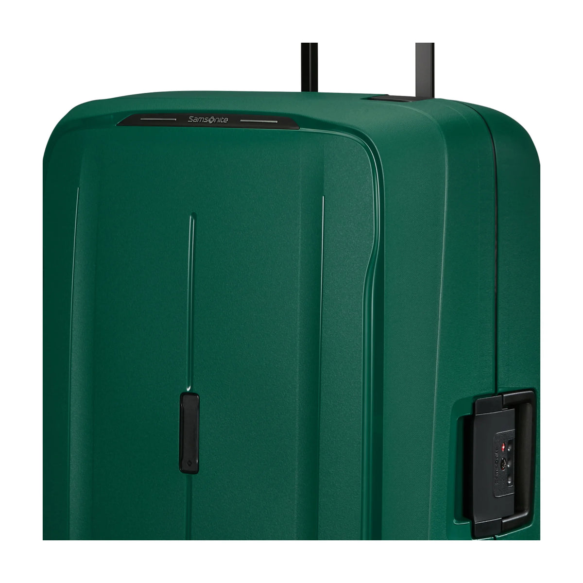Dettaglio finiture e hardware di Samsonite Essens Trolley (4 Ruote) - Alpine Green