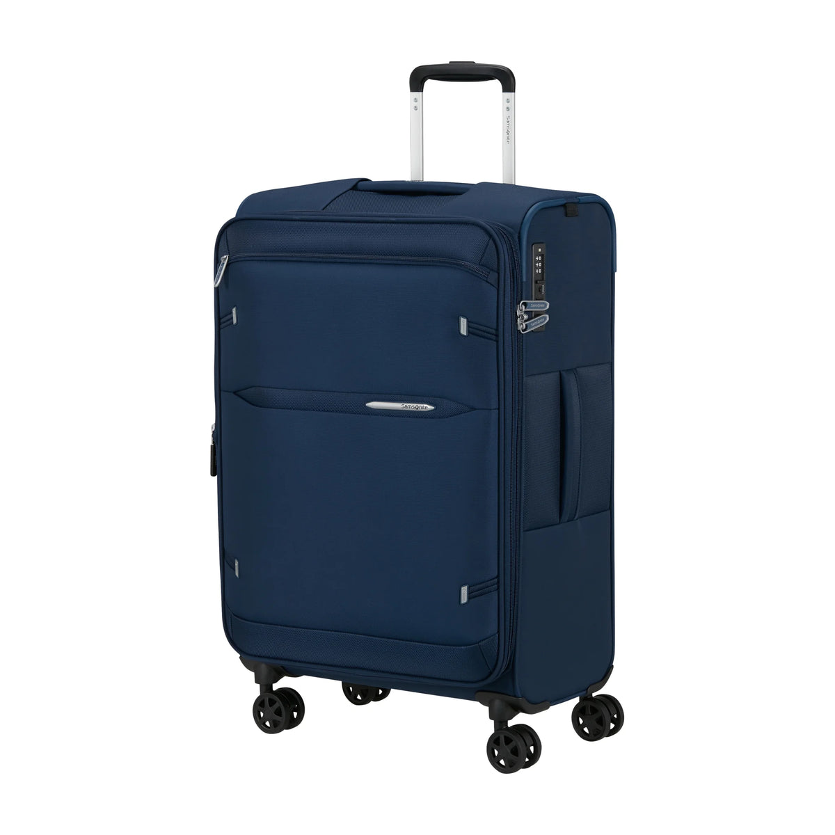 Vista di tre quarti di Samsonite Gotwist Trolley (4 Ruote) - Navy Blue