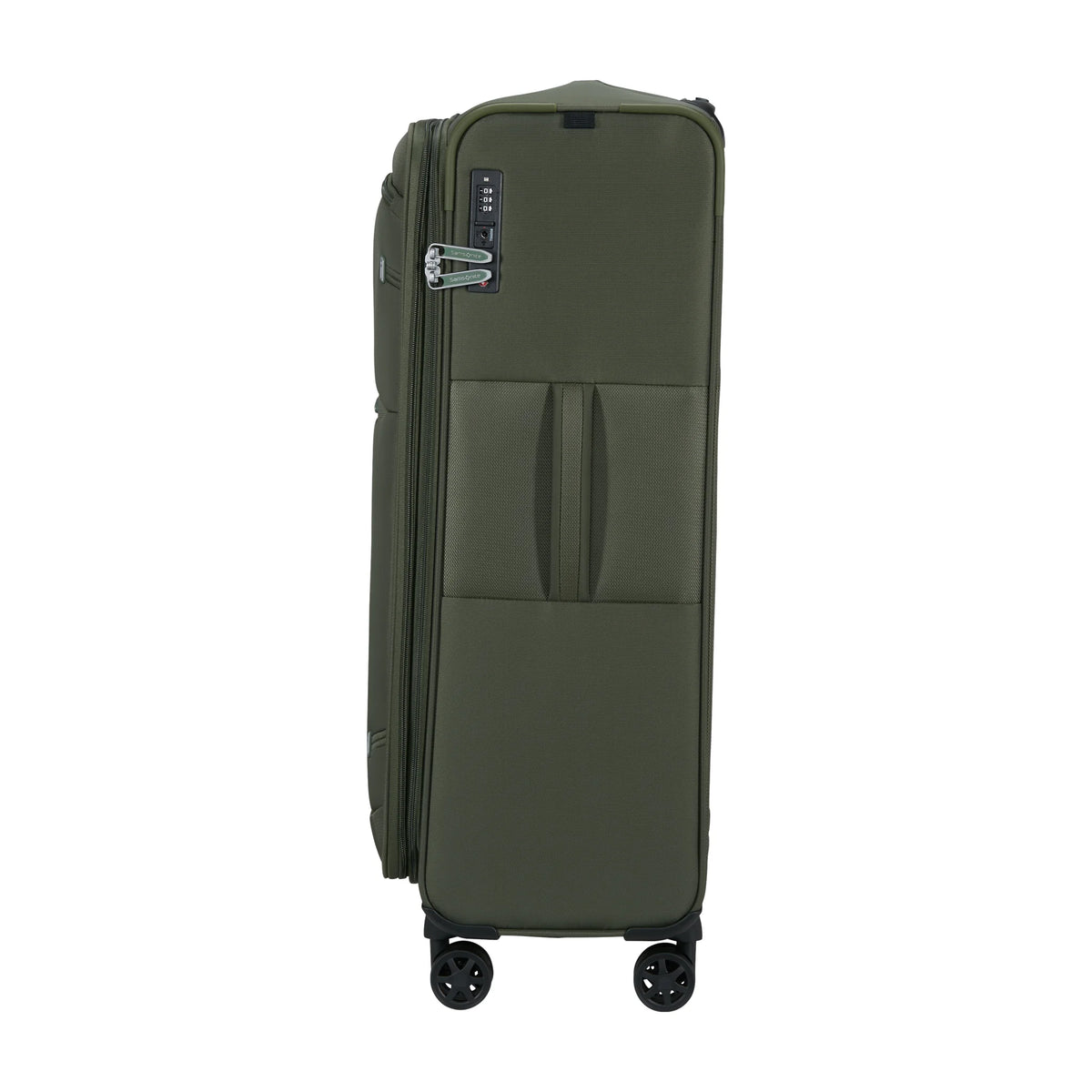Dettaglio laterale e fondo di Samsonite Gotwist Trolley (4 Ruote) - Verde