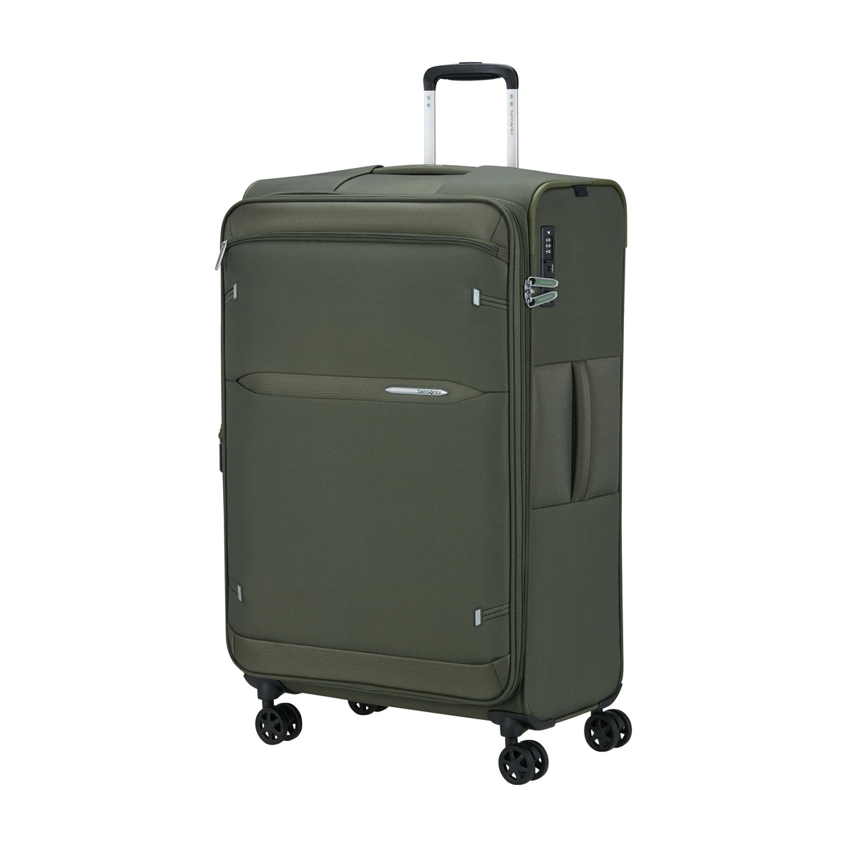 Vista di tre quarti di Samsonite Gotwist Trolley (4 Ruote) - Verde