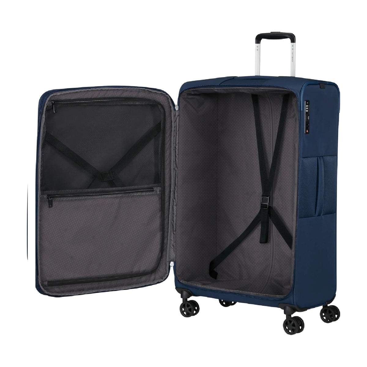 Organizzazione interna e scomparti di Samsonite Gotwist Trolley (4 Ruote) - Navy Blue