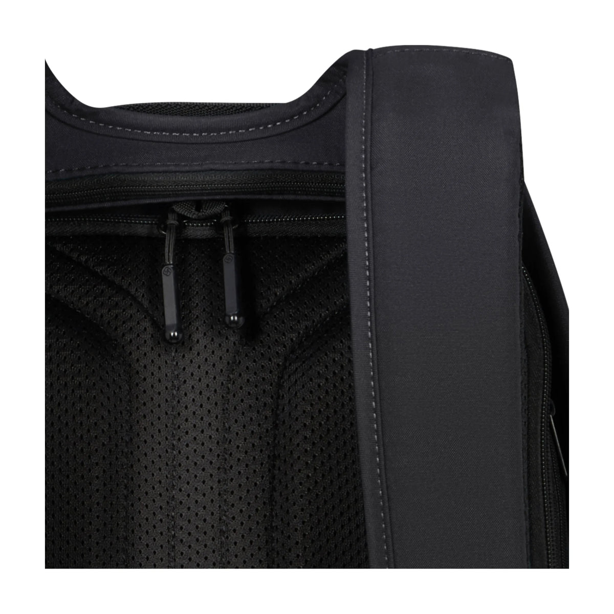 Dettaglio finiture e hardware di Samsonite Securipak 2.0 Zaino - Nero