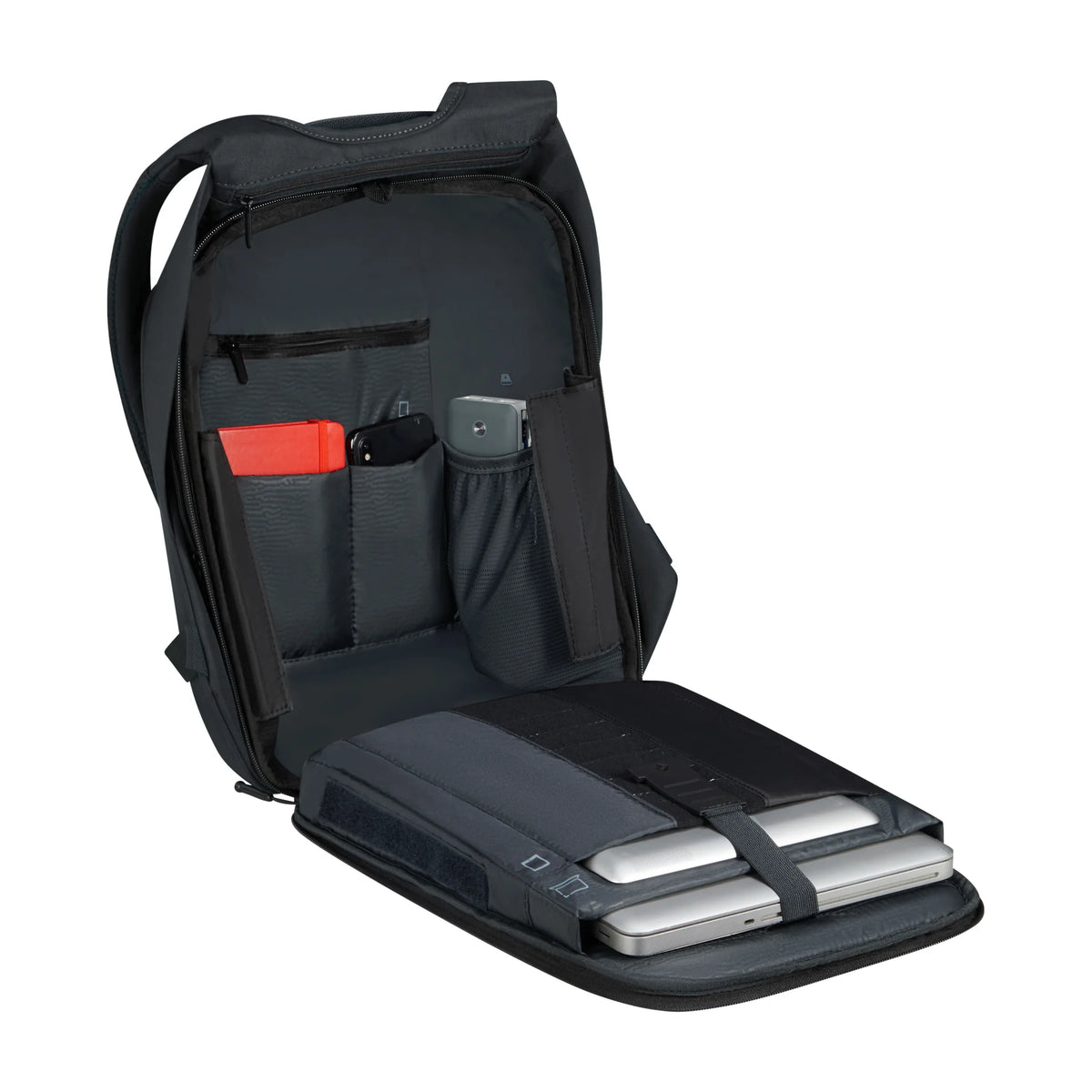 Organizzazione interna e scomparti di Samsonite Securipak 2.0 Zaino - Nero