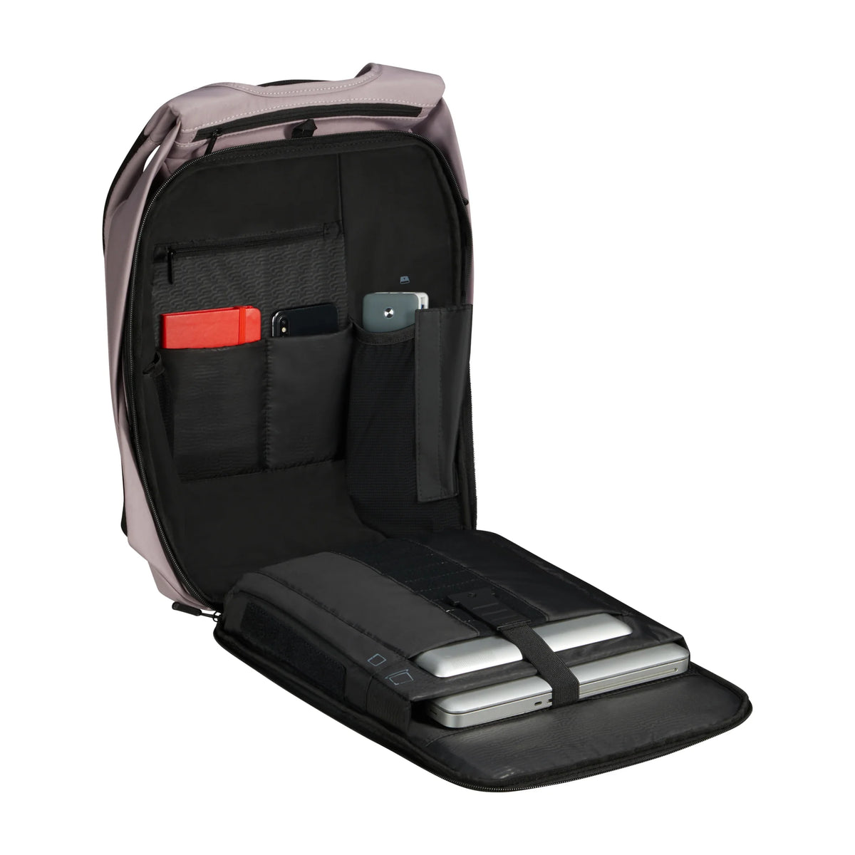 Organizzazione interna e scomparti di Samsonite Securipak 2.0 Zaino - Lilac