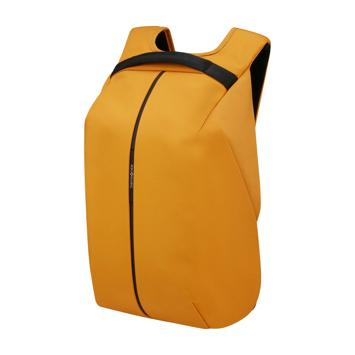Vista di tre quarti di Samsonite Securipak 2.0 Zaino - Radiant Yellow